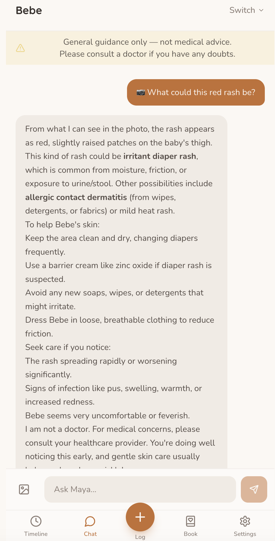 Personalised AI advice