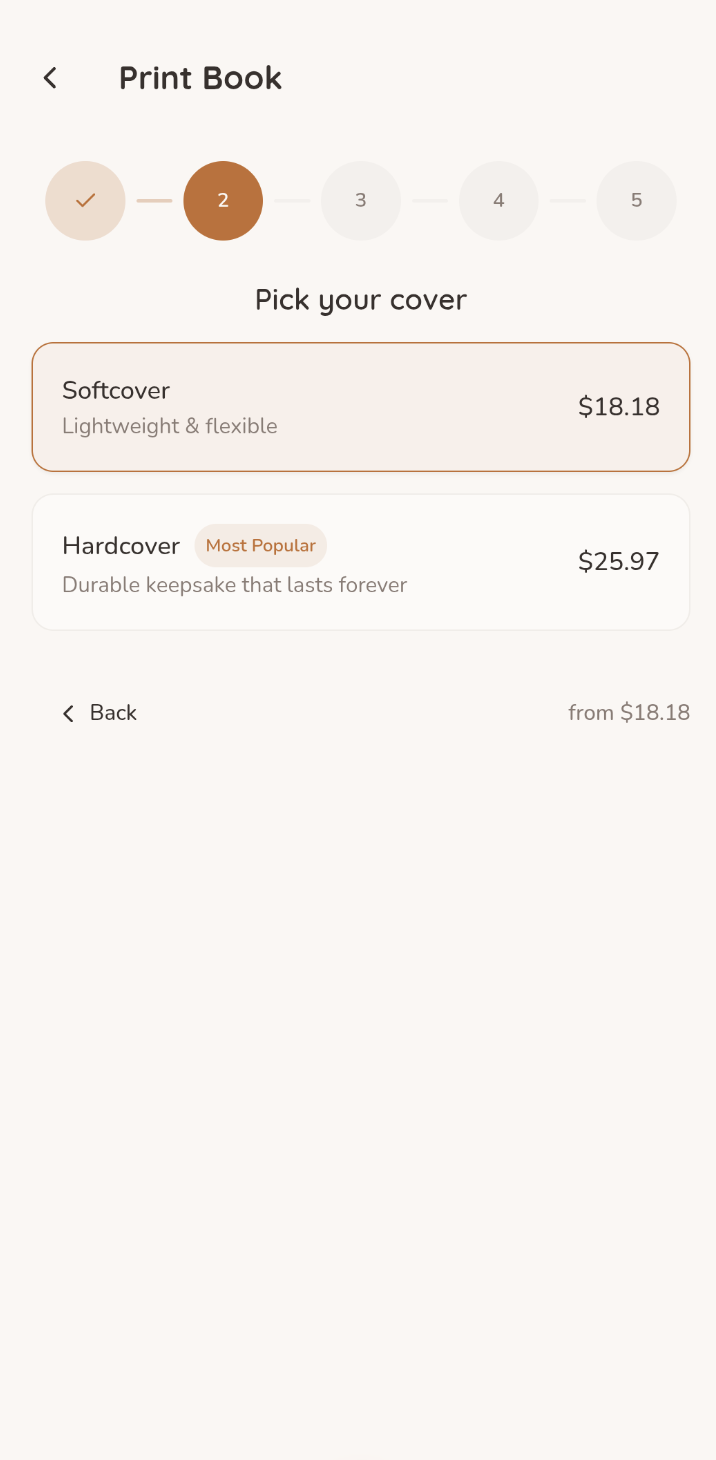 Step 2 — Pick your cover