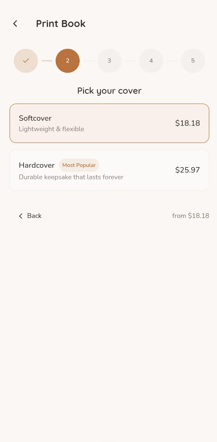 Step 2 — Pick your cover