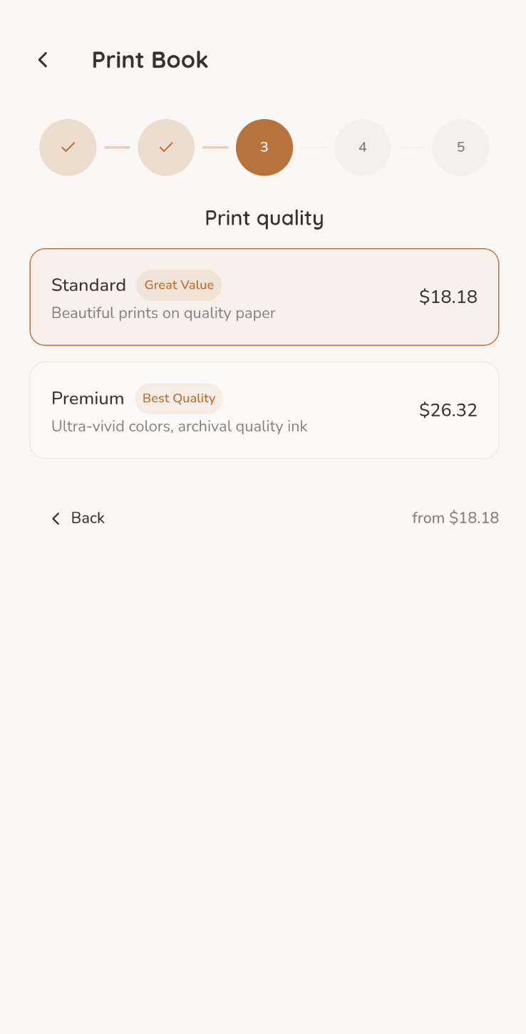 Step 3 — Print quality