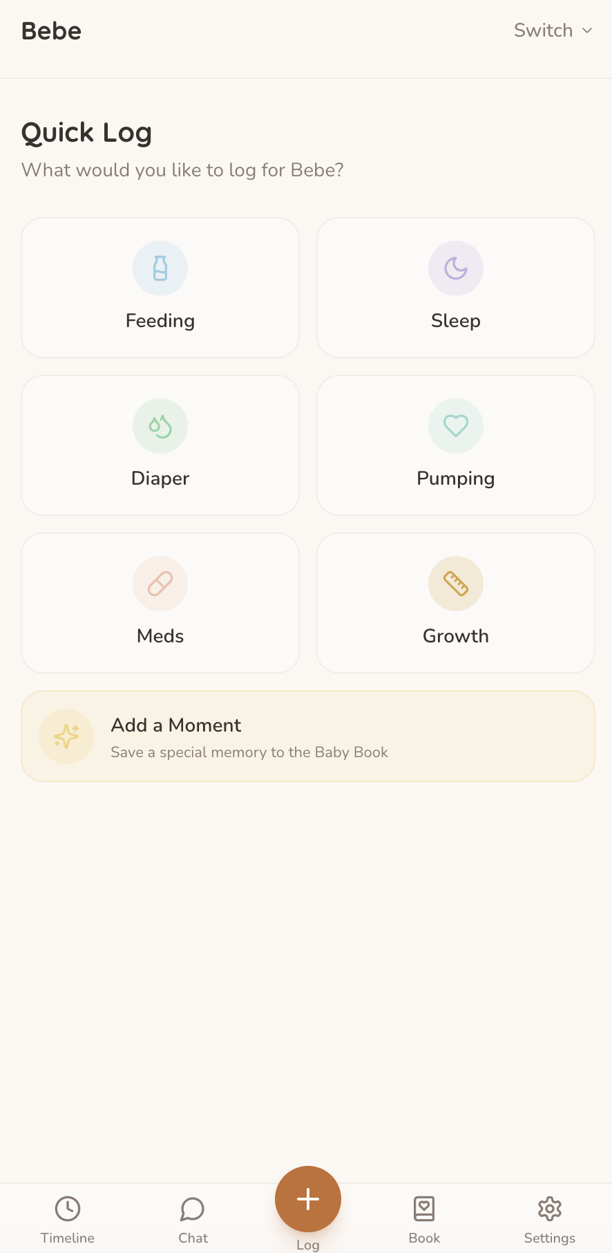 Clean, intuitive tracking