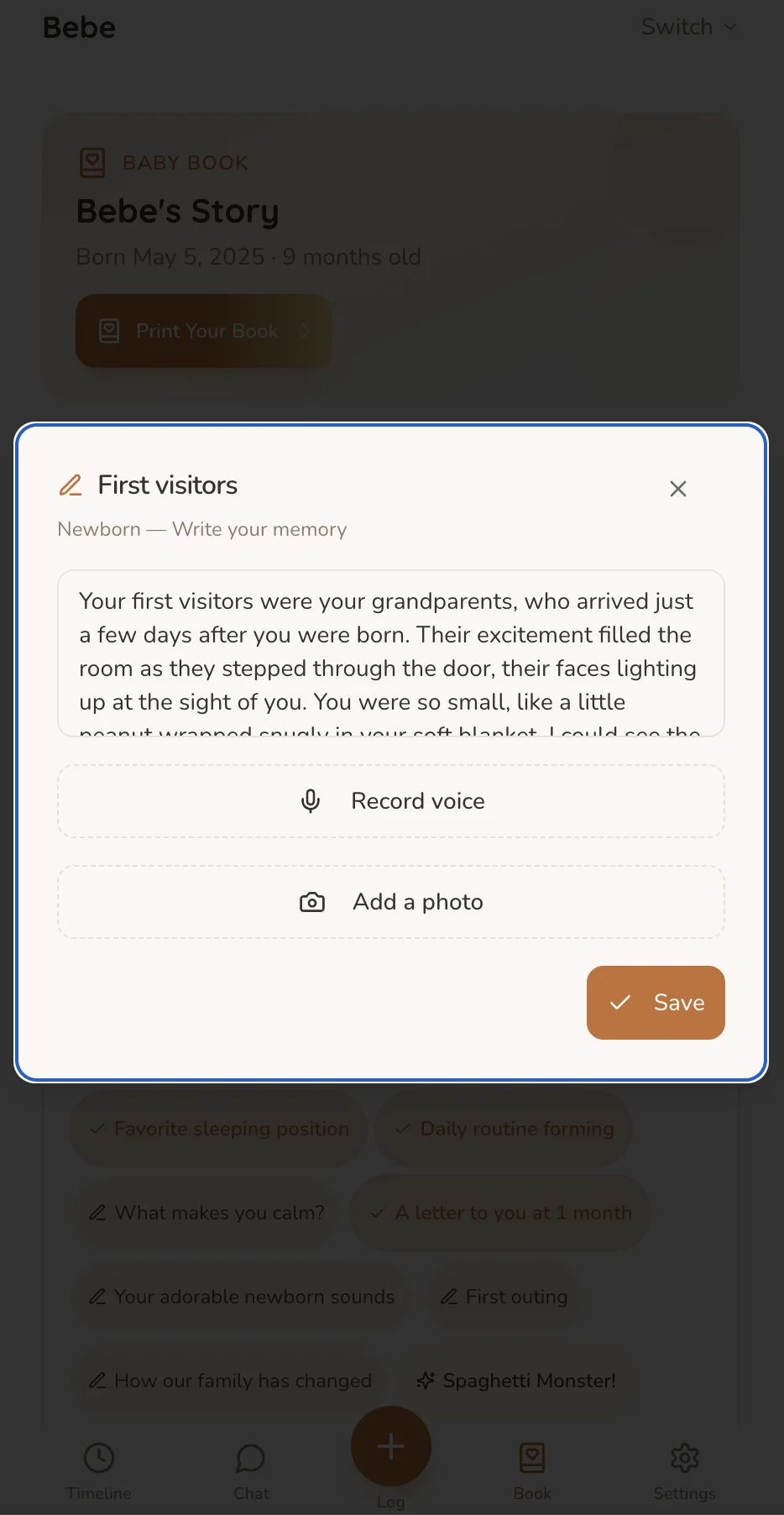 AI-polished story result